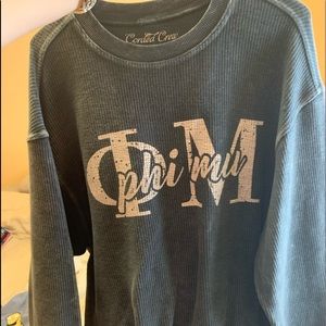 Phi mu corded Crewneck